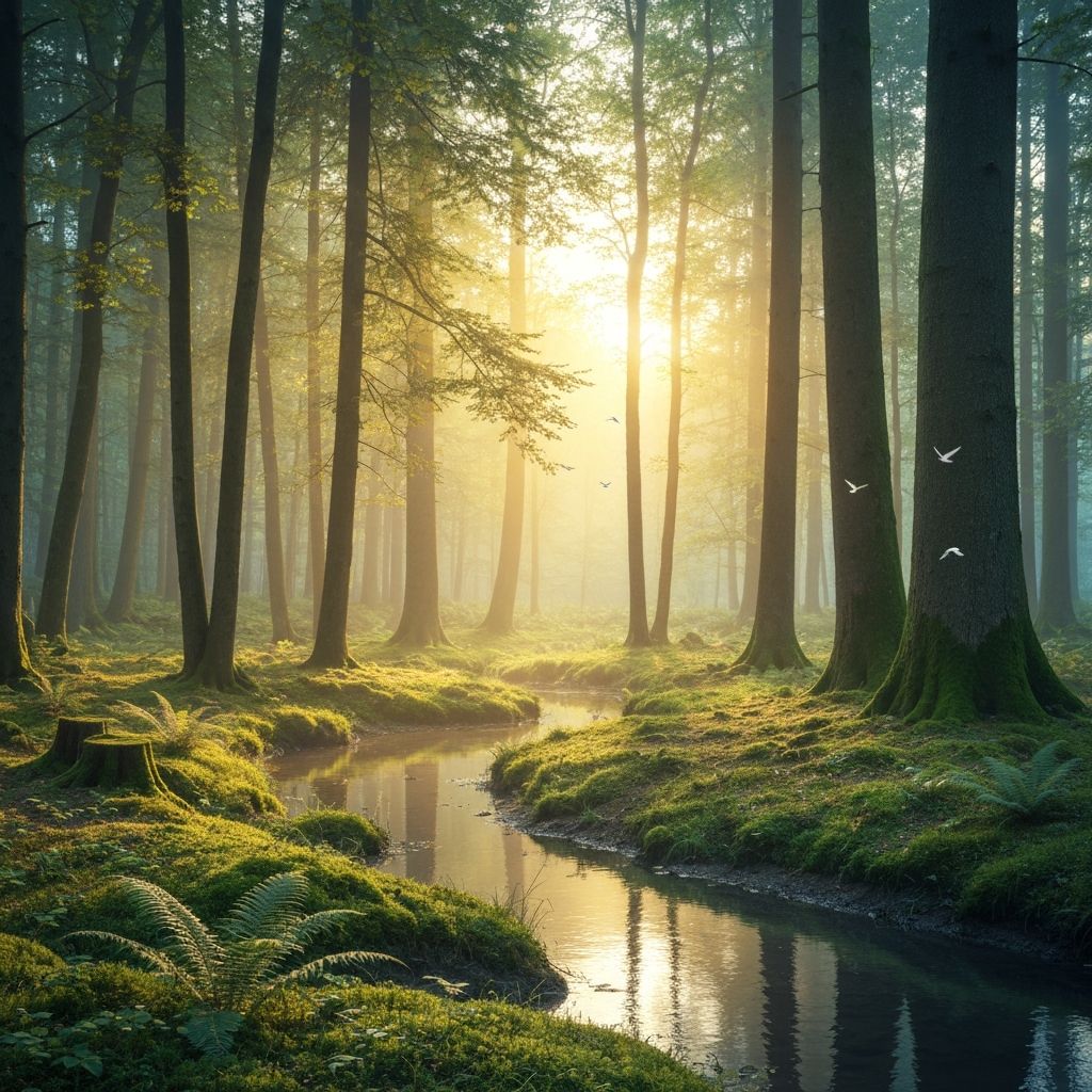 Peaceful natural environment